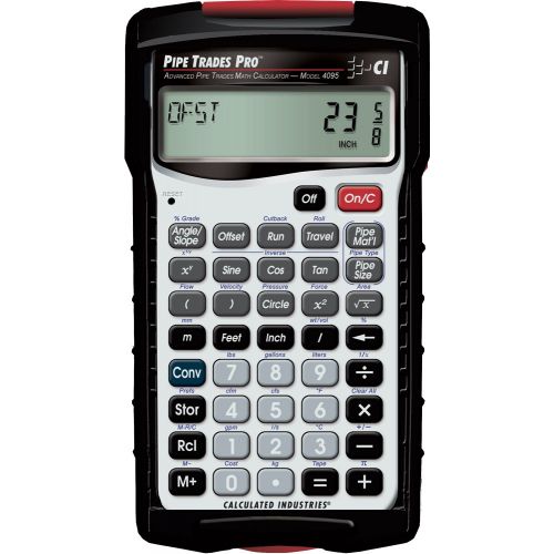  Calculated Industries Pipe Trades Pro 4095 Advanced Pipe Trades Math Calculator