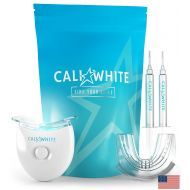 Cali White TEETH WHITENING KIT with LED Light, Made in USA, Vegan Peroxide Gel, Professional...