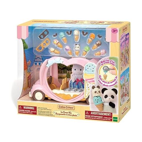  Calico Critters Ice Cream Van, Toy Vehicle for Dolls