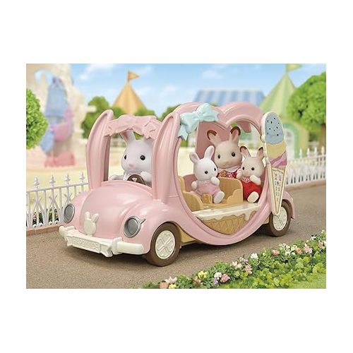  Calico Critters Ice Cream Van, Toy Vehicle for Dolls