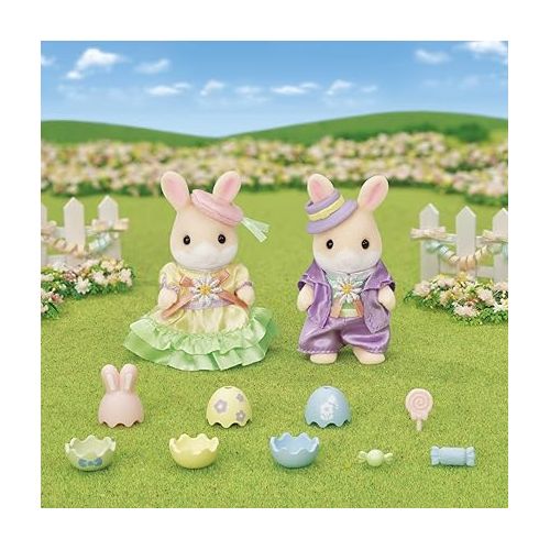  Calico Critters Easter Celebration Set, Limited Edition Doll Playset with 2 Figures and Accessories