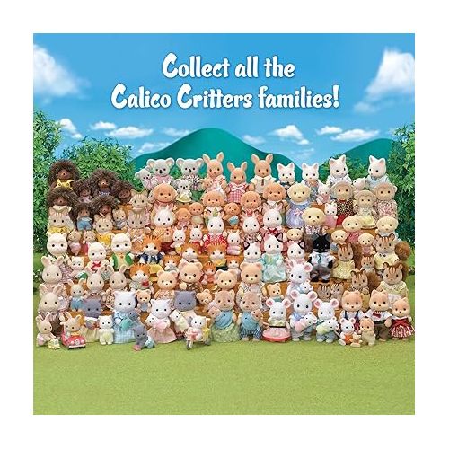  Calico Critters Persian Cat Family - Set of 4 Collectible Doll Figures for Children Ages 3+