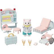 Calico Critters Village Doctor Starter Set, Dollhouse Playset with Figure and Accessories