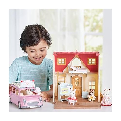  Calico Critters Village Doctor Starter Set, Dollhouse Playset with Figure and Accessories