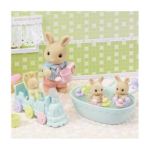  Calico Critters Triplets Baby Bathtime Set