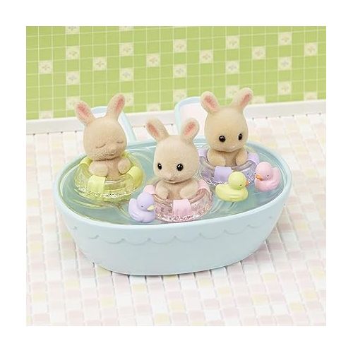  Calico Critters Triplets Baby Bathtime Set