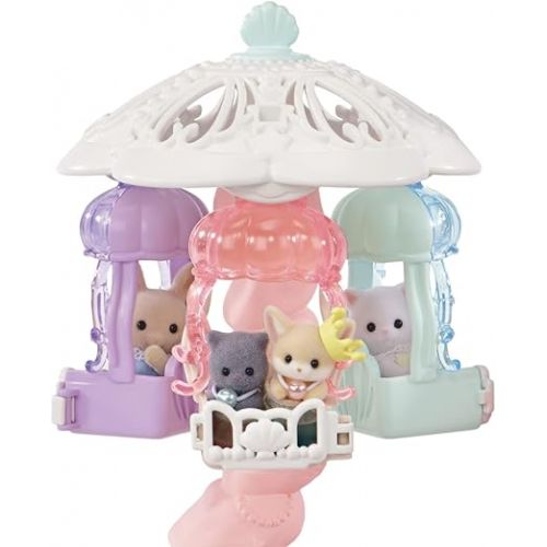  Calico Critters Baby Mermaid Castle - Dollhouse Playset with 3 Collectible Doll Figures