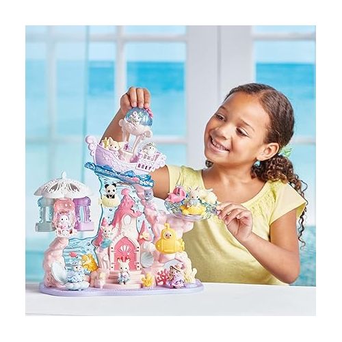  Calico Critters Baby Mermaid Castle - Dollhouse Playset with 3 Collectible Doll Figures