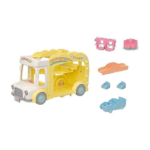  Calico Critters Rainbow Fun Nursery Bus