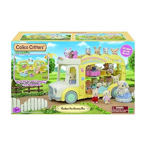  Calico Critters Rainbow Fun Nursery Bus