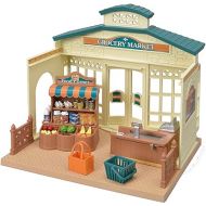 Calico Critters Grocery Market - Shop, Play, and Let Creativity Bloom!, Cream & Brown