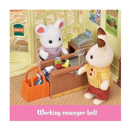  Calico Critters Grocery Market - Shop, Play, and Let Creativity Bloom!, Cream & Brown