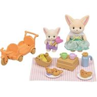 Calico Critters Sunny Picnic Set - Fennec Fox Sister & Baby, Doll Playset with Figures and Accessories