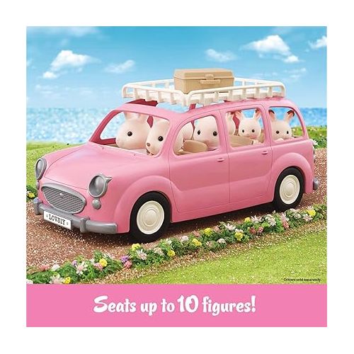  Calico Critters Family Picnic Van for Dolls - Toy Vehicle Seats up to 10 Collectible Figures!