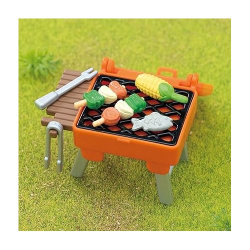  Calico Critters Bubblebrook Elephant Girl's BBQ Picnic Set, Dollhouse Playset with Figure and Accessories