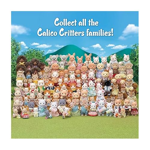 Calico Critters Caramel Dog Family, Dolls, Dollhouse Figures, Collectible Toys ,3 inches