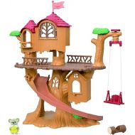Calico Critters Adventure Treehouse Gift Set, Collectible Dollhouse, Figure and Accessories