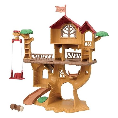  Calico Critters Adventure Treehouse Gift Set, Collectible Dollhouse, Figure and Accessories