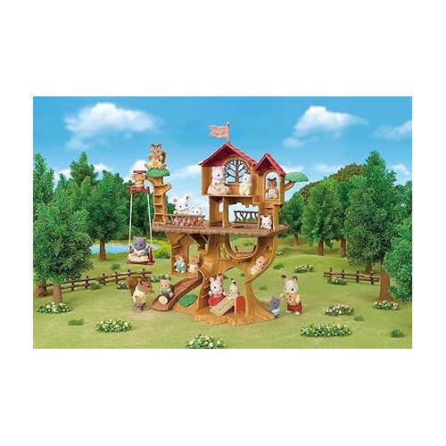  Calico Critters Adventure Treehouse Gift Set, Collectible Dollhouse, Figure and Accessories
