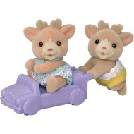 Calico Critters Reindeer Twins, Set of 2 Collectible Doll Figures