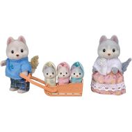 Calico Critters Husky Family - Set of 5 Collectible Doll Figures for Ages 3+