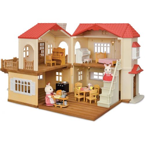  [무료배송]실바니안 칼리코 크리터 거실세트 Calico Critters Red Roof Country Home Gift set