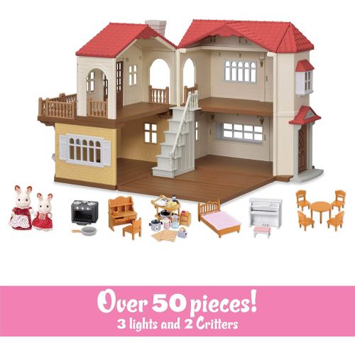  [무료배송]실바니안 칼리코 크리터 거실세트 Calico Critters Red Roof Country Home Gift set