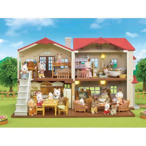  [무료배송]실바니안 칼리코 크리터 거실세트 Calico Critters Red Roof Country Home Gift set