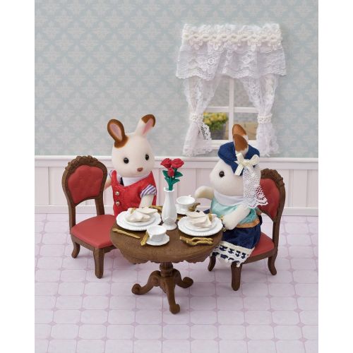  Visit the Calico Critters Store Calico Critters, Town Series, Furniture Sets, Doll House Furniture, Calico Critters Chic Dining Table Set