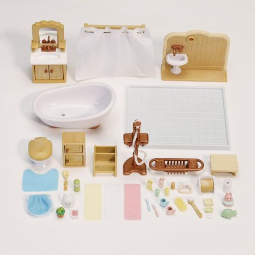  Visit the Calico Critters Store Calico Critters Deluxe Bathroom Set