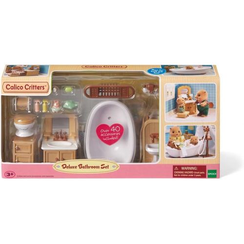  Visit the Calico Critters Store Calico Critters Deluxe Bathroom Set