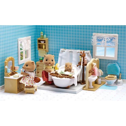  Visit the Calico Critters Store Calico Critters Deluxe Bathroom Set