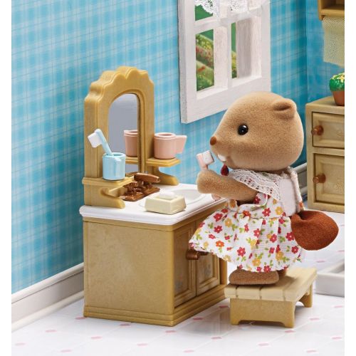  Visit the Calico Critters Store Calico Critters Deluxe Bathroom Set