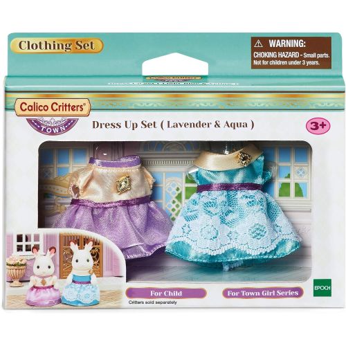  Visit the Calico Critters Store Calico Critters Dress Up Set (Lavender & Aqua)