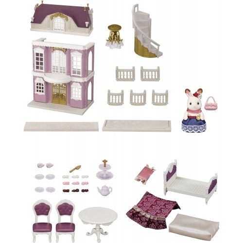  Visit the Calico Critters Store Calico Critters Elegant Town Manor Gift Set