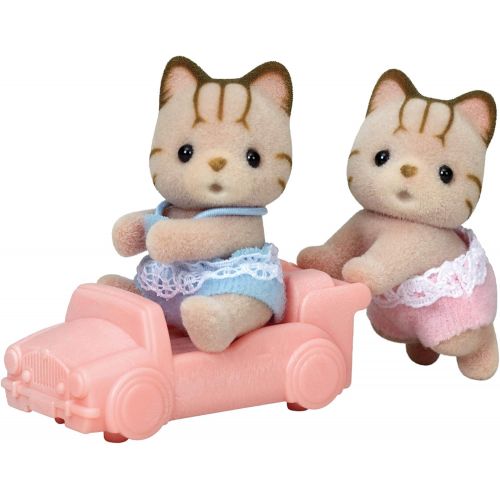  Calico Critters Sandy Cat Twins, Assorted Model , Pink