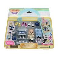 Calico Critters Fashion Playset Shoe Shop Collection, Dollhouse Playset with Caramel Dog Figure and Fashion Accessories Multicolor