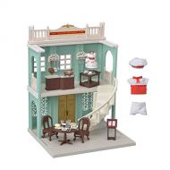 Calico Critters Town Series Delicious Restaurant, Fashion Dollhouse Playset, Furniture and Accessories Included (CC3012)