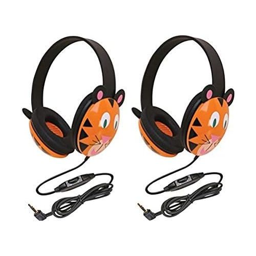  Califone 2810-TI Listening First Stereo Headphone, Tiger Motif - Pack of 12