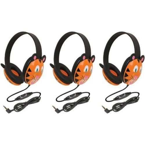  Califone 2810-TI Listening First Stereo Headphone, Tiger Motif - Pack of 12