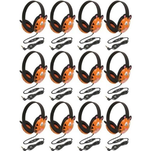  Califone 2810-TI Listening First Stereo Headphone, Tiger Motif - Pack of 12