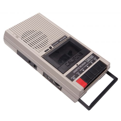  [아마존베스트]Califone International Califone CAS1500 Cassette Player/Recorder, Built-in Microphone, AC/DC Power, 1/4 Headphone Jack