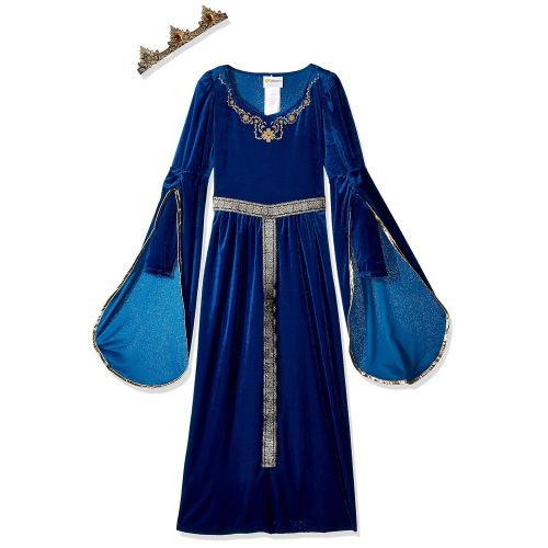  California Costumes Queen, Royalty, Renaissance, Medieval Princess Girls Costume, Royal Blue, X-Large