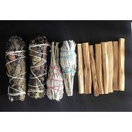 인센스스틱 California White Sage(2),Palo Santo 8 Sticks,(2) Yerba Santa Smudge 3 Pack Bundle