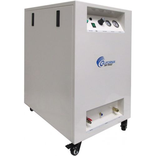  California Air Tools 8010DSPC Ultra Quiet and Oil-Free 1.0 HP 8.0 Gallon Steel Tank Air Compressor with Air Dryer in Sound Proof Cabinet