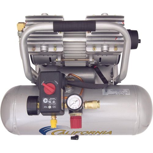  California Air Tools 2010ALFC Ultra Quiet, Oil-Free & Lightweight 1.0 hp Industrial Air Compressor, 2.0 gallon