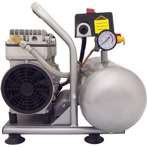  California Air Tools 2010ALFC Ultra Quiet, Oil-Free & Lightweight 1.0 hp Industrial Air Compressor, 2.0 gallon