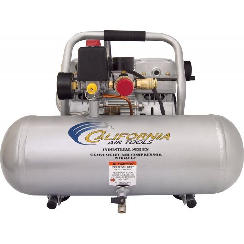  California Air Tools 2010ALFC Ultra Quiet, Oil-Free & Lightweight 1.0 hp Industrial Air Compressor, 2.0 gallon