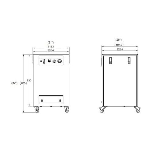  California Air Tools 8010SPC Ultra Quiet and Oil Free 1 HP Steel Tank Air Compressor in Sound Proof Cabinet, 8-Gallon