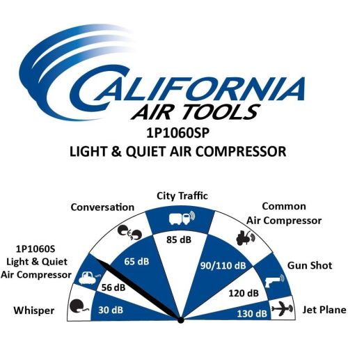  [아마존베스트]CALIFORNIA AIR TOOLS CAT-1P1060SP GAL 56DB Air Compressor